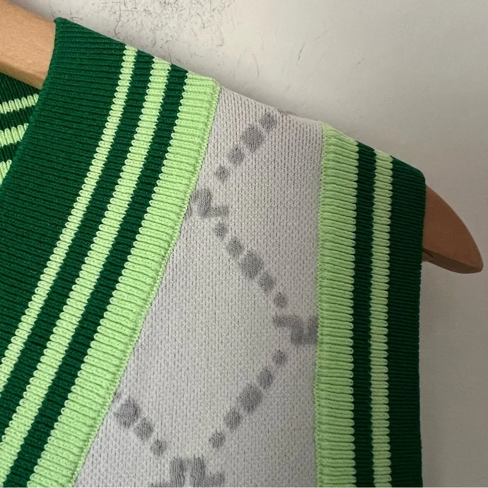J. Lindeberg NWT Women's Barbados Knitted Vest Colorful Golfing Retro Sport - Picture 5 of 11